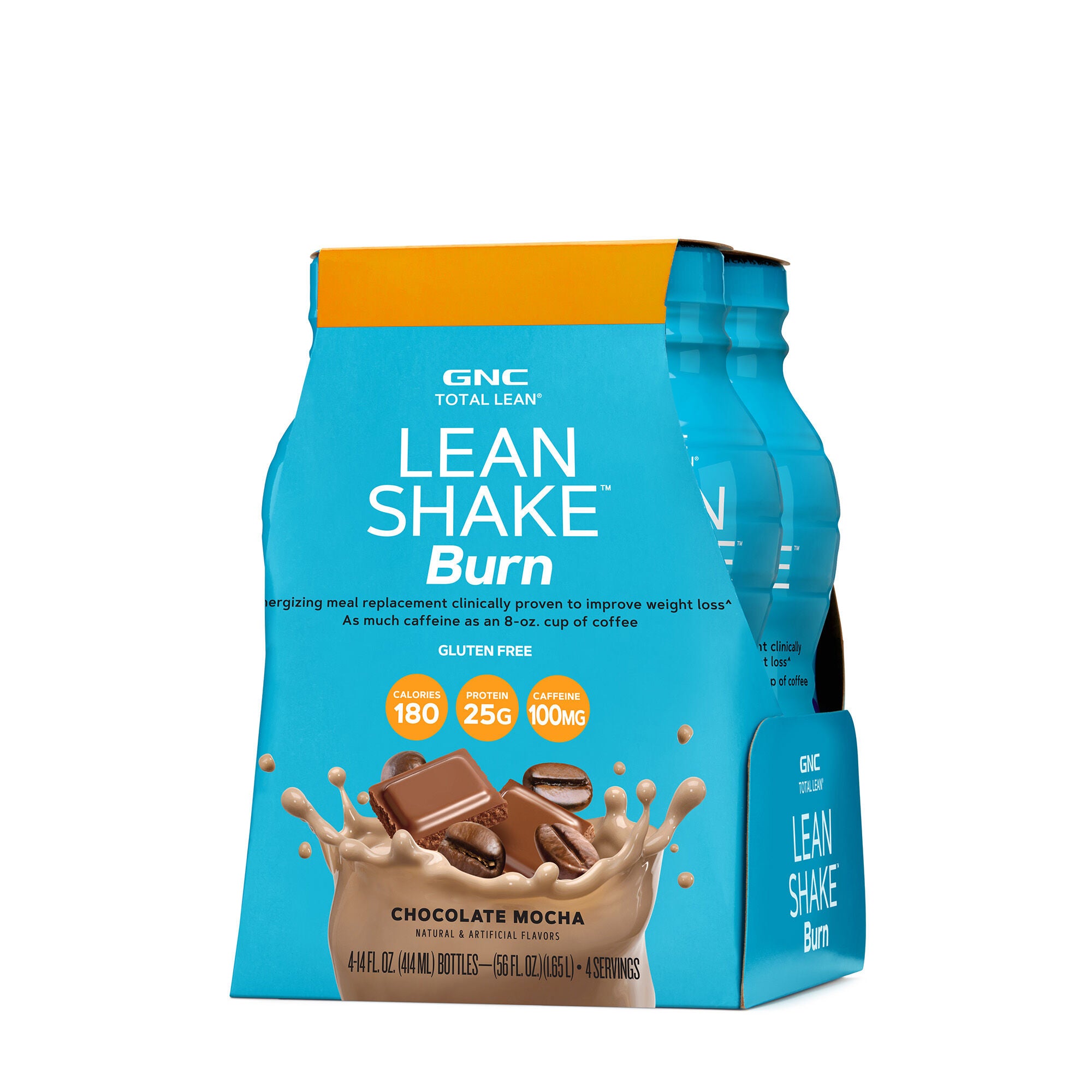 Lean Shake™ Burn - Chocolate Mocha - 14oz. (4 Bottles) Chocolate Mocha | GNC Lean Shake™ Burn - Chocolate Mocha - 14oz. (4 Bottles) Chocolate Mocha | GNC
